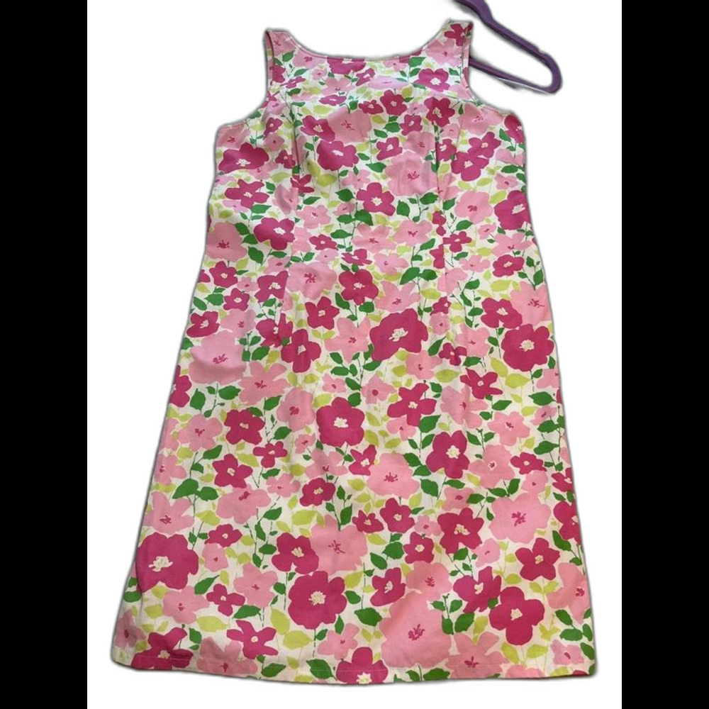 Liz Claiborne LizSport 100% cotton floral shift dress